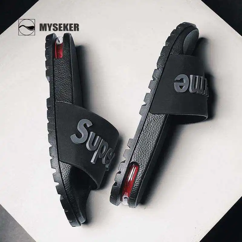 High Quality Summer Anti-slip Flat Slides for Men Casual Designer Women Slides Custom Slippers with Logo
