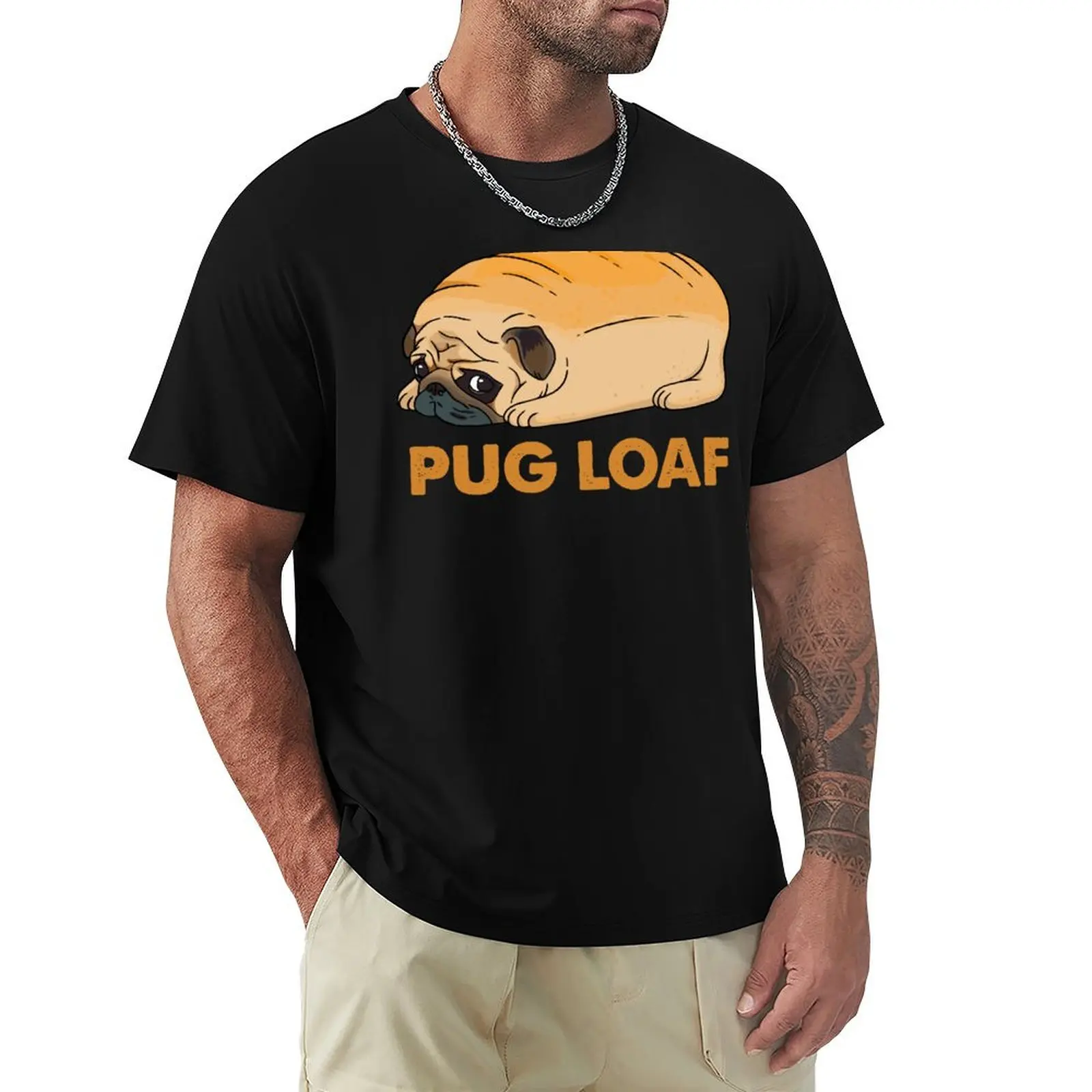 Pug Loaf, pug toast, funny dog, meme, pug dog T-Shirt Work Comfort T-Shirt for Men