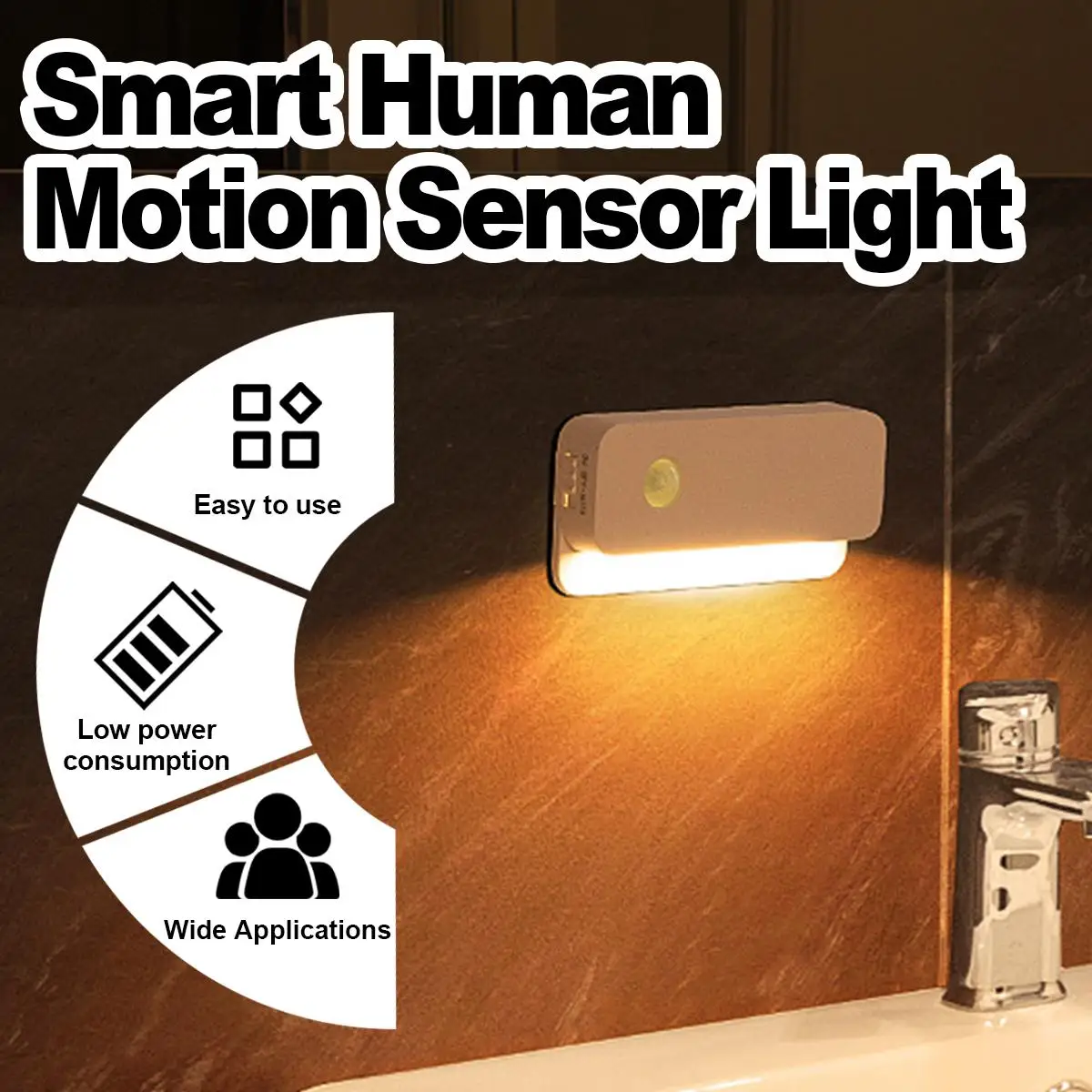 

Sensor Led Night Light Magnetic Smart Motion Rechargeable Small Lamp Wireless Cabinet Lights Corridor Energy Saving Home Hallway
