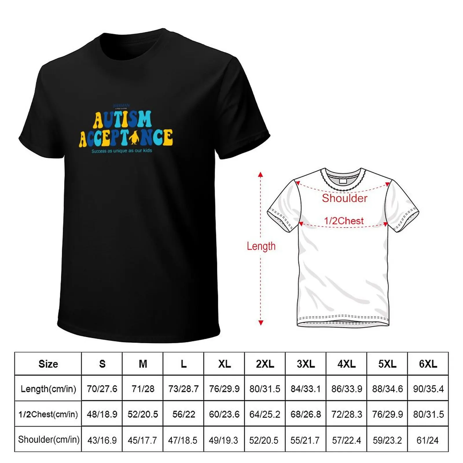 Autism Acceptance T-Shirt t shirt for man 100 percent cotton T-Shirt
