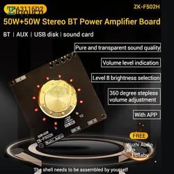 F802 F502E F302 F502H Cool Volume Indicator Bluetooth Audio Power Amplifier Board Module TPA3116D2 stereo