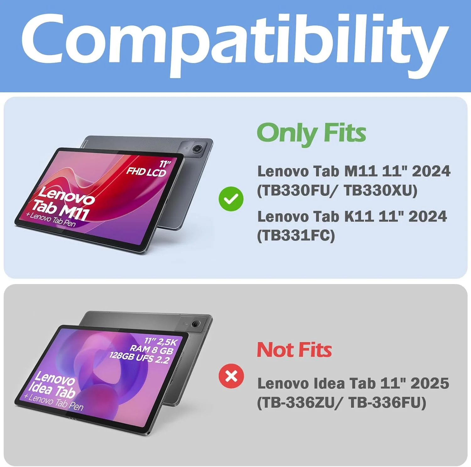 11-inch Cover for Lenovo Tab M11 2024 (11