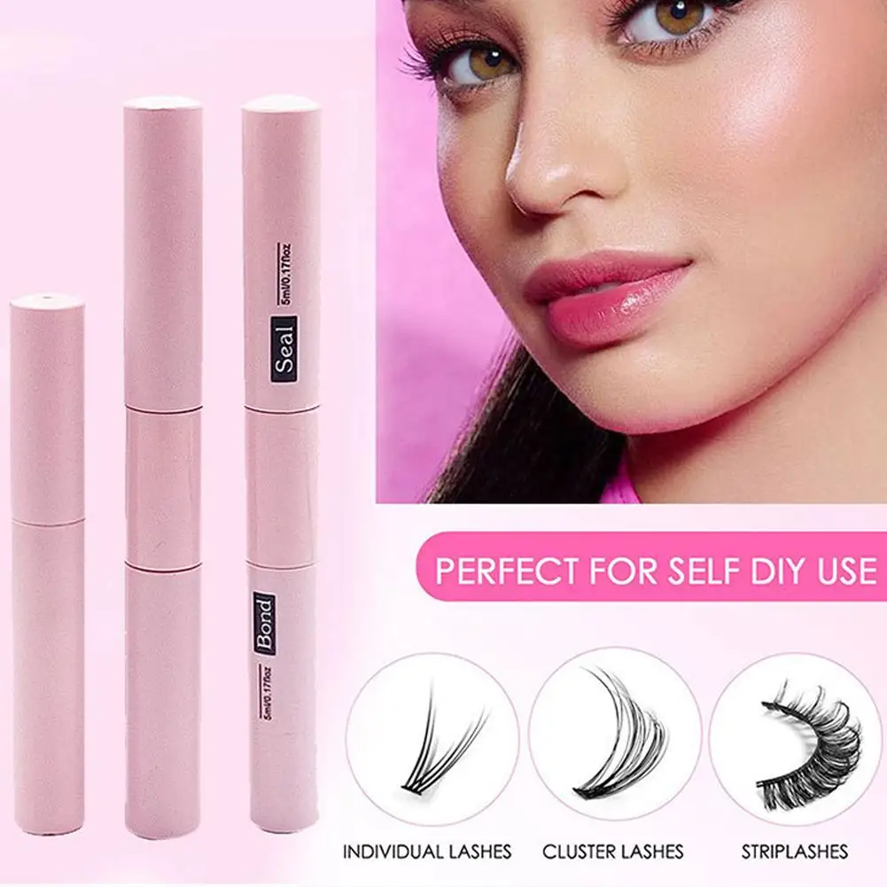 Wimpernbindung und Dichtung für Wimperncluster, langlebig, stark, fester Wimpernkleber, Wimpernkleber-Entferner, Pinzetten-Set, Wimpernverlängerungswerkzeug