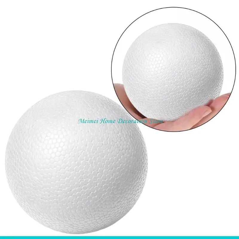 H7BF 2Pcs Polystyrene Craft Balls 4Inch For Adult Kid Painting Flower Arrangement