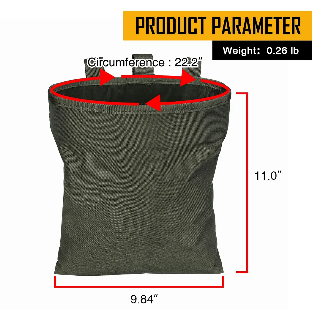 Borsa Tattica MOLLE A Goccia Per Munizioni Pistola – Durevole Nylon Impermeabile