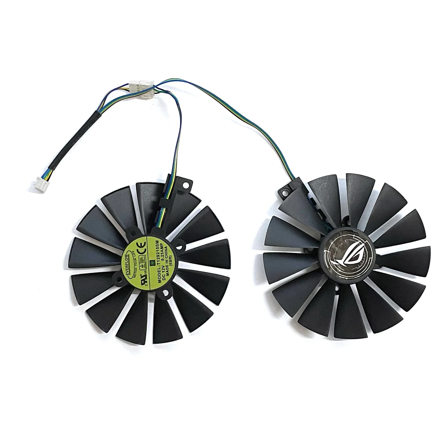 For ASUS Raptor STRIX RX570 580 GTX1050TI Graphics Card Cooling Fan T129215SM PLD10010S12H DC 12V 0.25A 4Pin 95mm