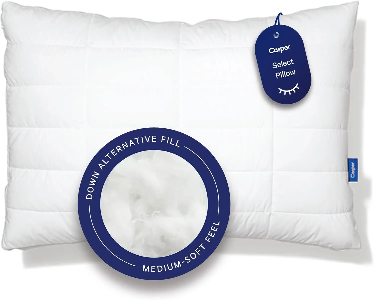 

Sleep Essential Quilted Select Bed Pillow, Queen (U.S. Standard), White