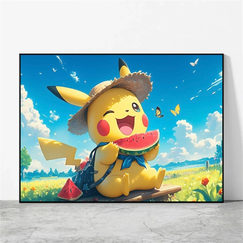 2026 Eeveelution Family Pokemon Decorative Painting High Quality Diamond with Beautiful Picture Quality Adding A Warm Atmosphe