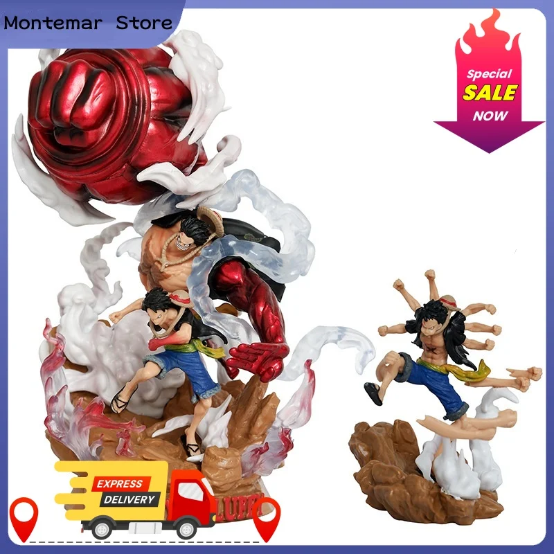 

G4 Great Ape King Gun Gk Luffy Аниме Фигурка Цельный Огненный Кулак Луффи Модель Статуя Настольный Орнамент Коллекционные Игрушки Подарки