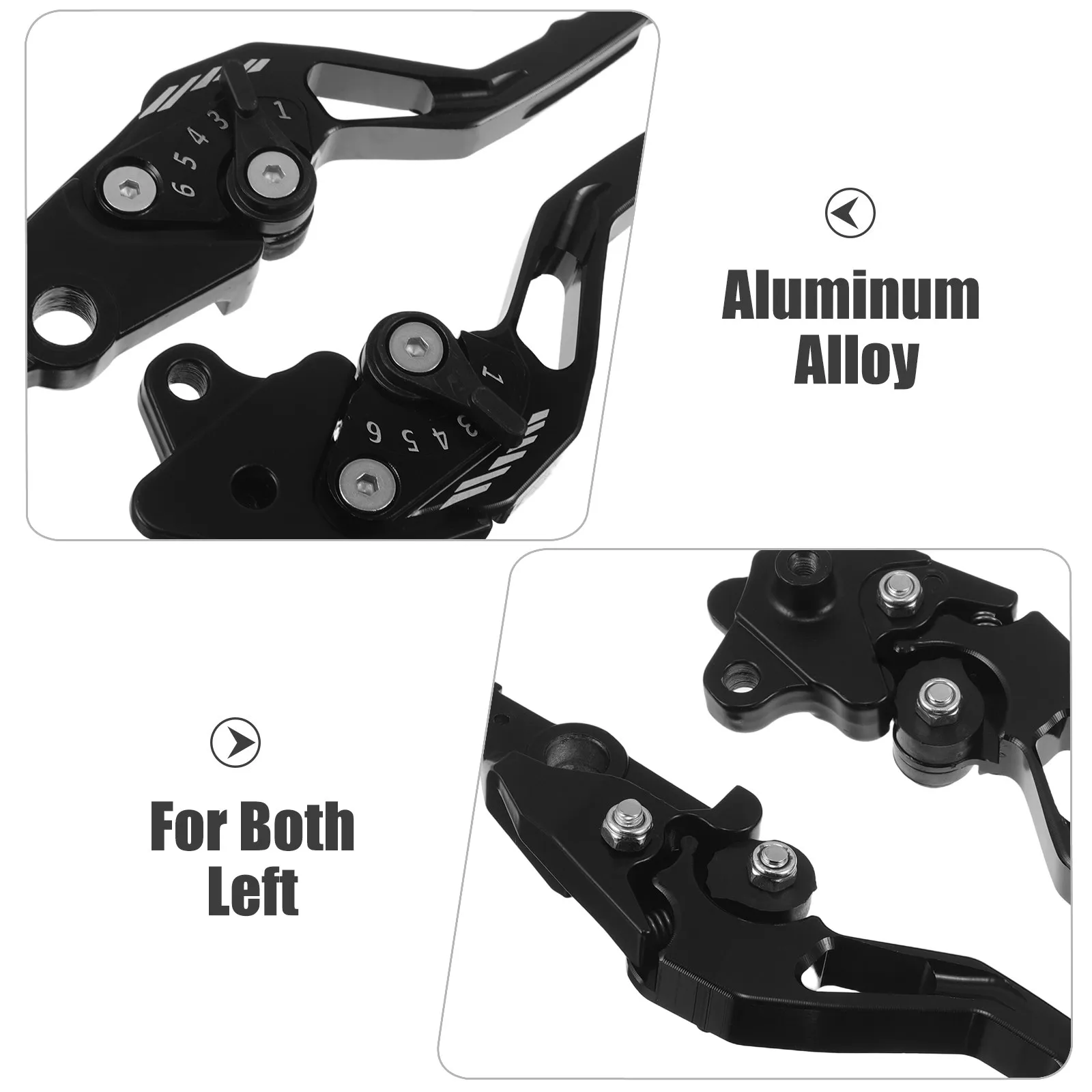 1Pair Aluminum Alloy Motorcycle Handle Grips Ergonomic Texture Comfortable Long Ride Reduced Fatigue Universal Fit Black