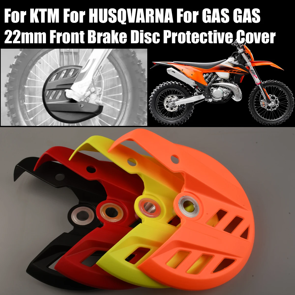 

Motorcycle Front Fork Brake Disc Protector Guard Cover For KTM 125-450 SX SX-F XC XC-F TPI EXC EXCF XCW XCFW For HUSQVARNA TE TX