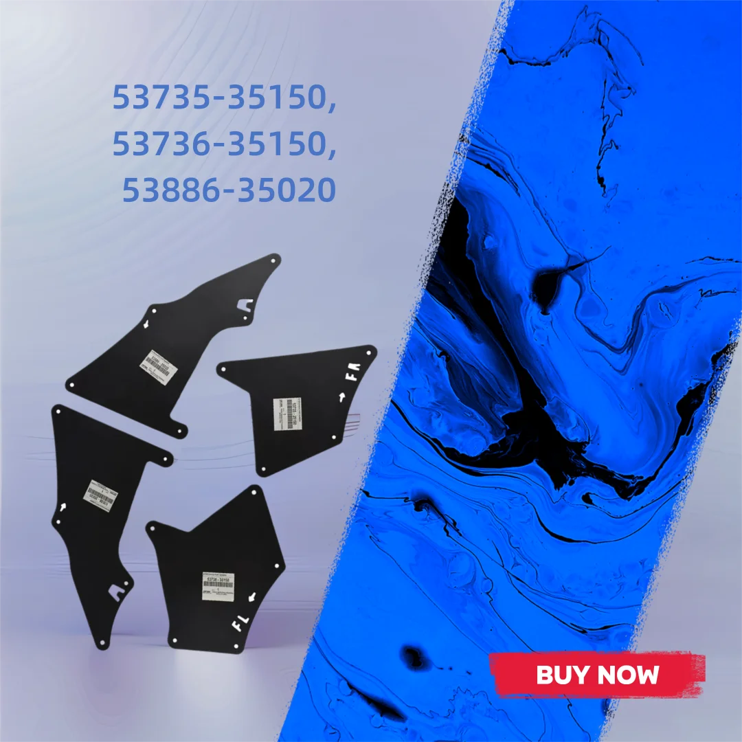 

Fender Liner Splash Guard Shield for Toyota 4Runner FJ-Cruiser for Lexus GX460, Anti-Stone Chip Durable Auto Undercar Part