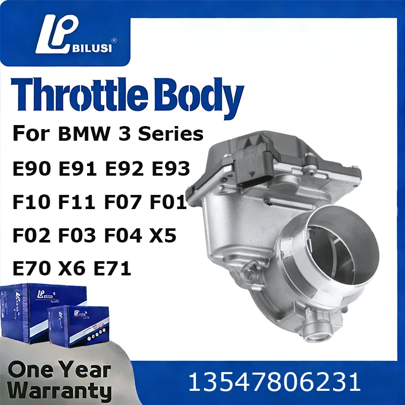 

Bilusi Throttle Body Compatible With BMW 3 Series E90 E91 E92 E93 F10 F11 F07 F01 F02 F03 F04 X5 E70 X6 E71 13547806231