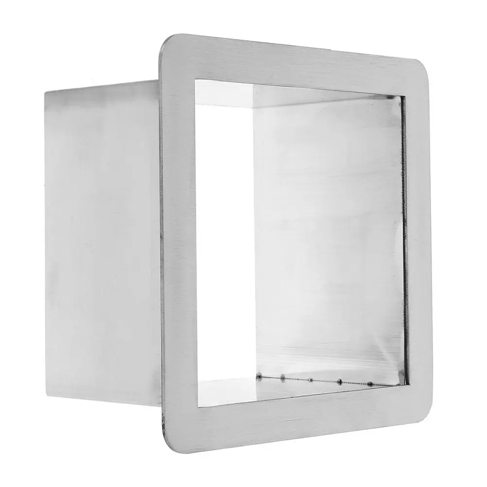 

Kitchen Counter Trash Chute Grommet Stainless Steel Built-in Grommet for Countertop Drop-in Chute Corrosion Resistant Space