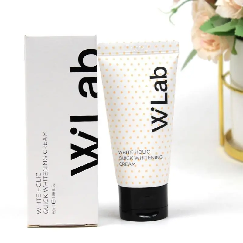 Wlab White Holic Snow White Cream for Face Skin Face Brightening Lightening Whitening Cream Makeup Base Korean Cosmetics 10ml