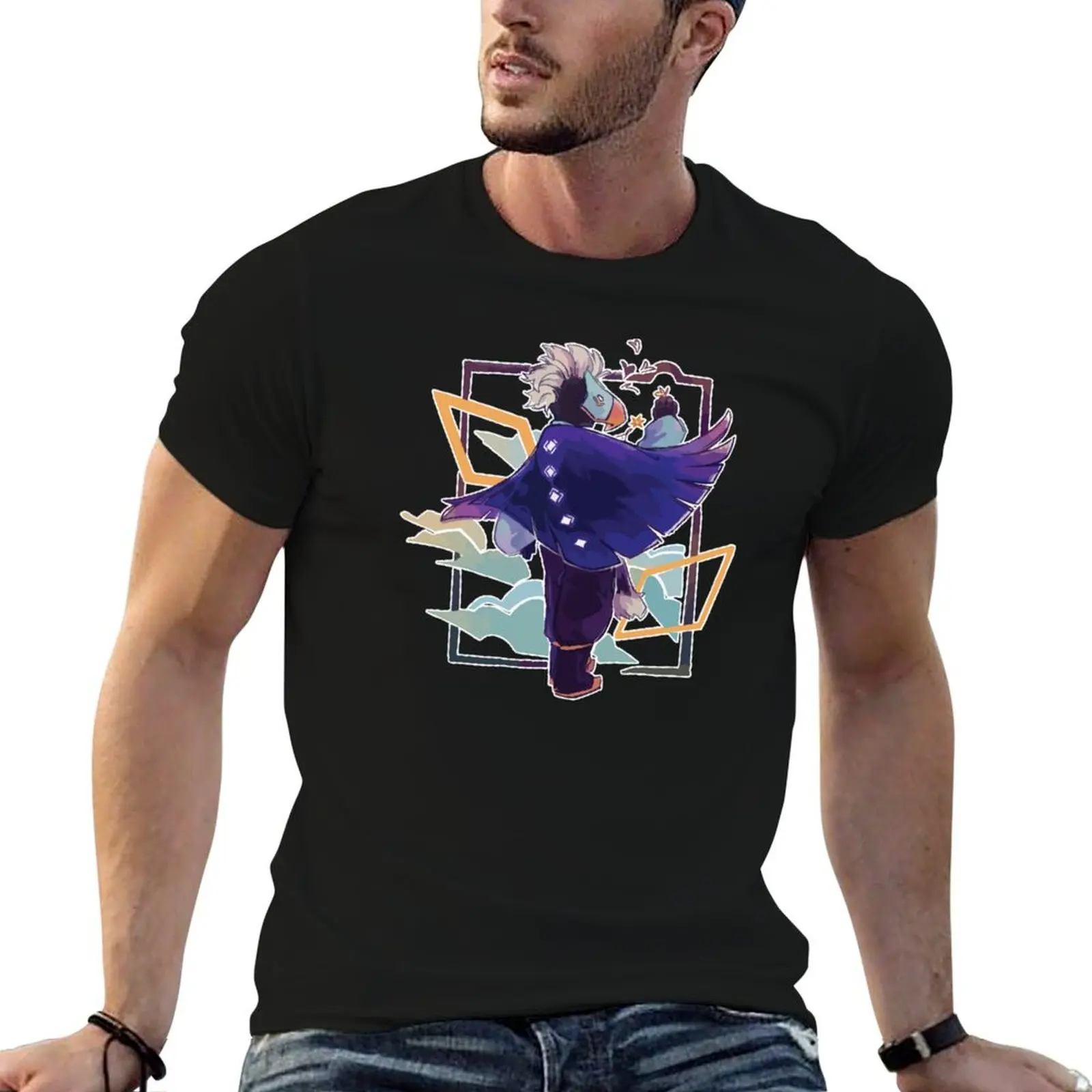 Sky Cotl Fan Art. T-Shirt anime clothes summer top tshirts for men