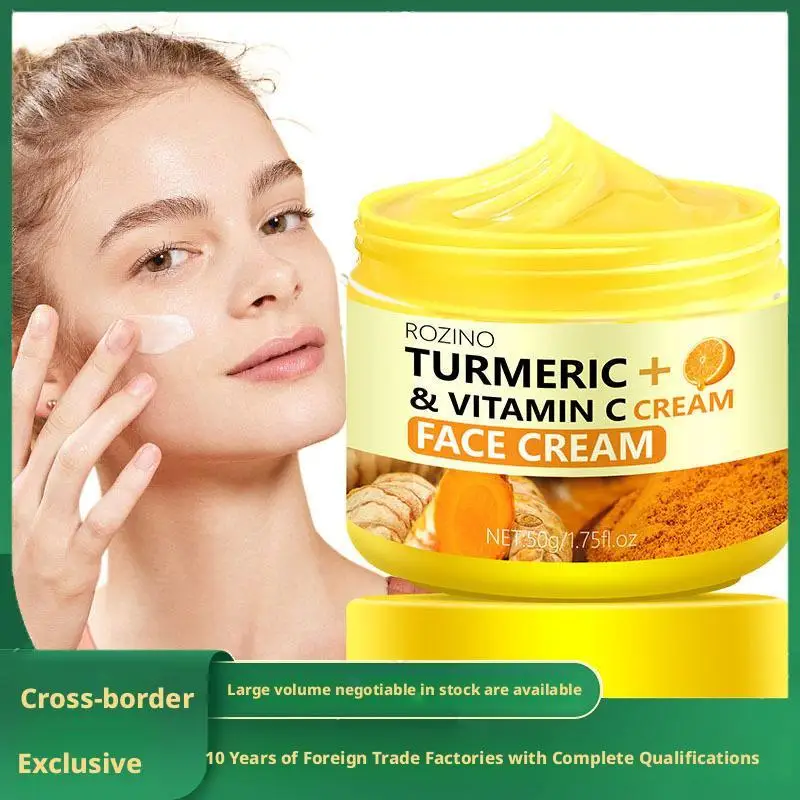 

Turmeric Moisturising Cream Vitamin C Cream Moisturizing Smooth Wrinkles Collagen Oil Control Moisturizing Skin Care Cosmetics