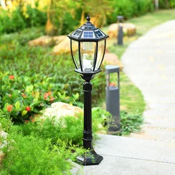 New Waterproof Outdoor Solar Lawn Lamp Garden Pathway LED Lighting European Yard Walkway Patio Street Light Landscape Lamps