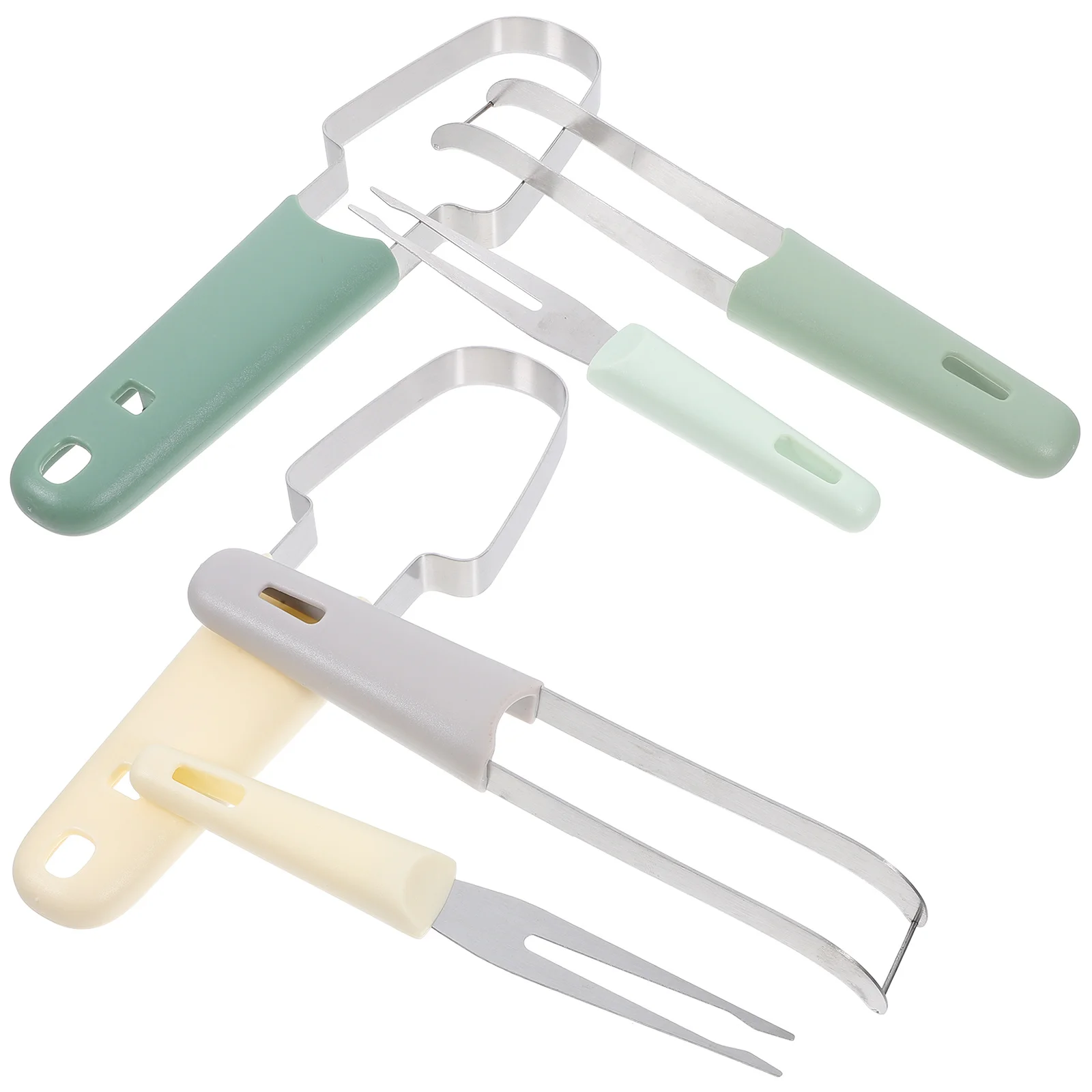 

2 комплекта, режущий инструмент для арбуза из нержавеющей стали, резак для фруктов, кухонная утварь, ручной резак для дыни, кухонные принадлежности