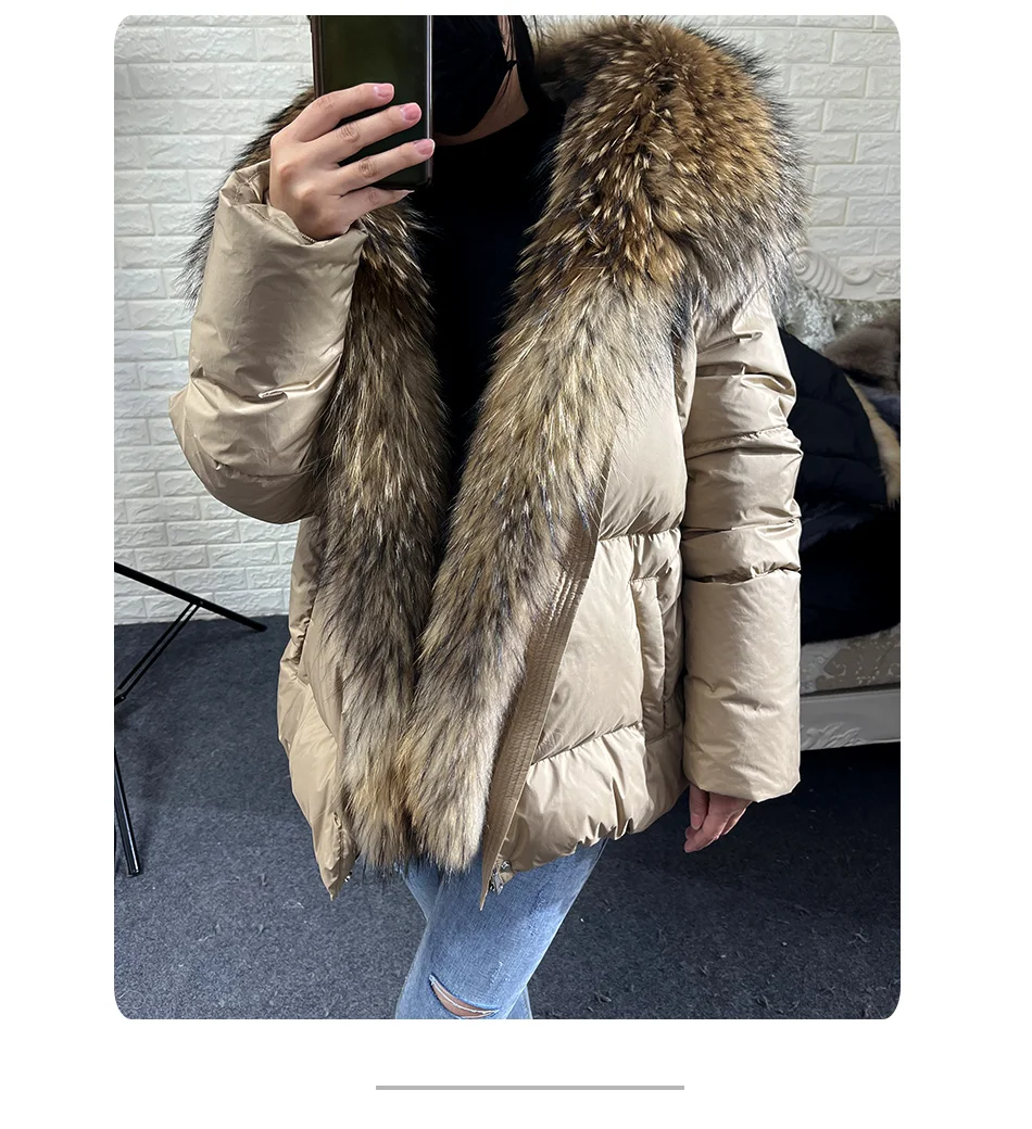 2026 MAOMAOKONG White Duck Down Jacket Winter Women
