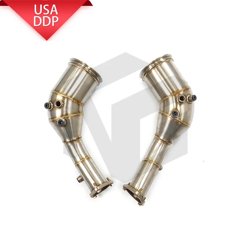 

ING for Audi RS6 RS7 C8 exhaust system ING ss304 downpipe without heat shield performance car accessories