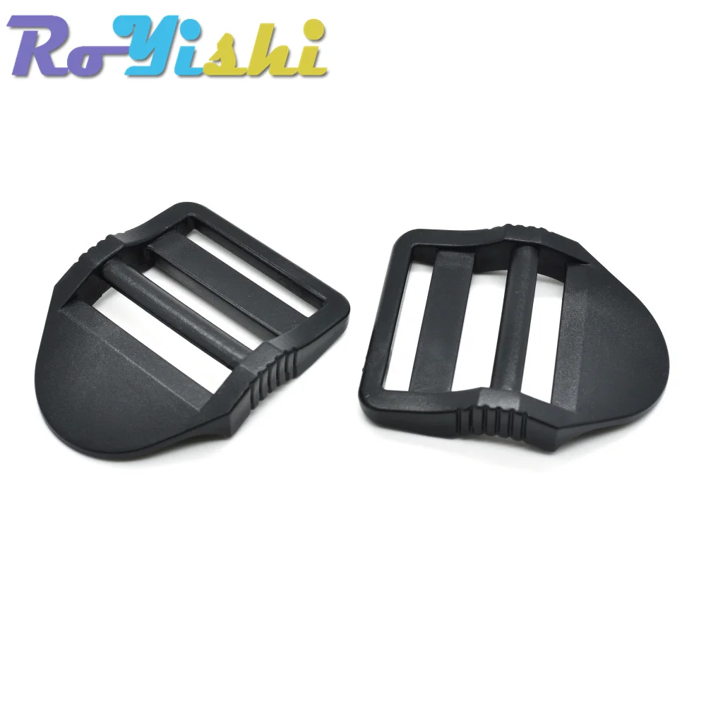 5 Pcs/Pack Ladder Lock Slider Plastic Buckles Backpack Straps Webbin 20mm 26mm 31mm 38mm Black