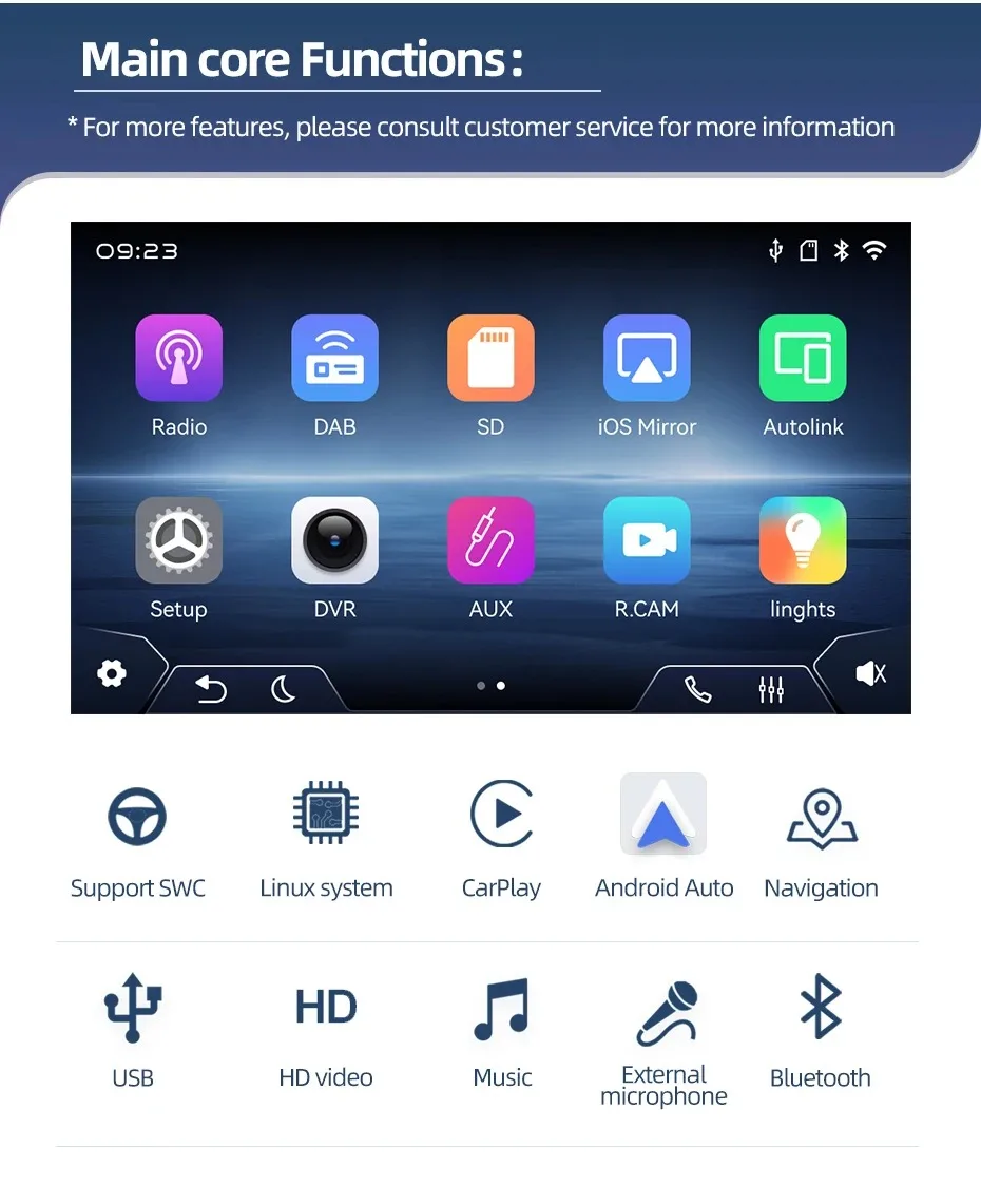 Fast Boot Car Radio for VW POLO GOLF Plus PASSAT JETTA Skoda TIGUAN TOURAN SHARAN SCIROCCO Caddy Vento Carplay Audio Auto Linux