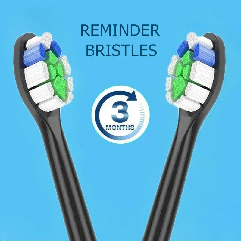 필립스 소닉케어 다이아몬드클린 HX9, HX3, HX6 시리즈와 호환되는 교체 브러시 헤드, 전동 칫솔 헤드, HX6064, 8 개