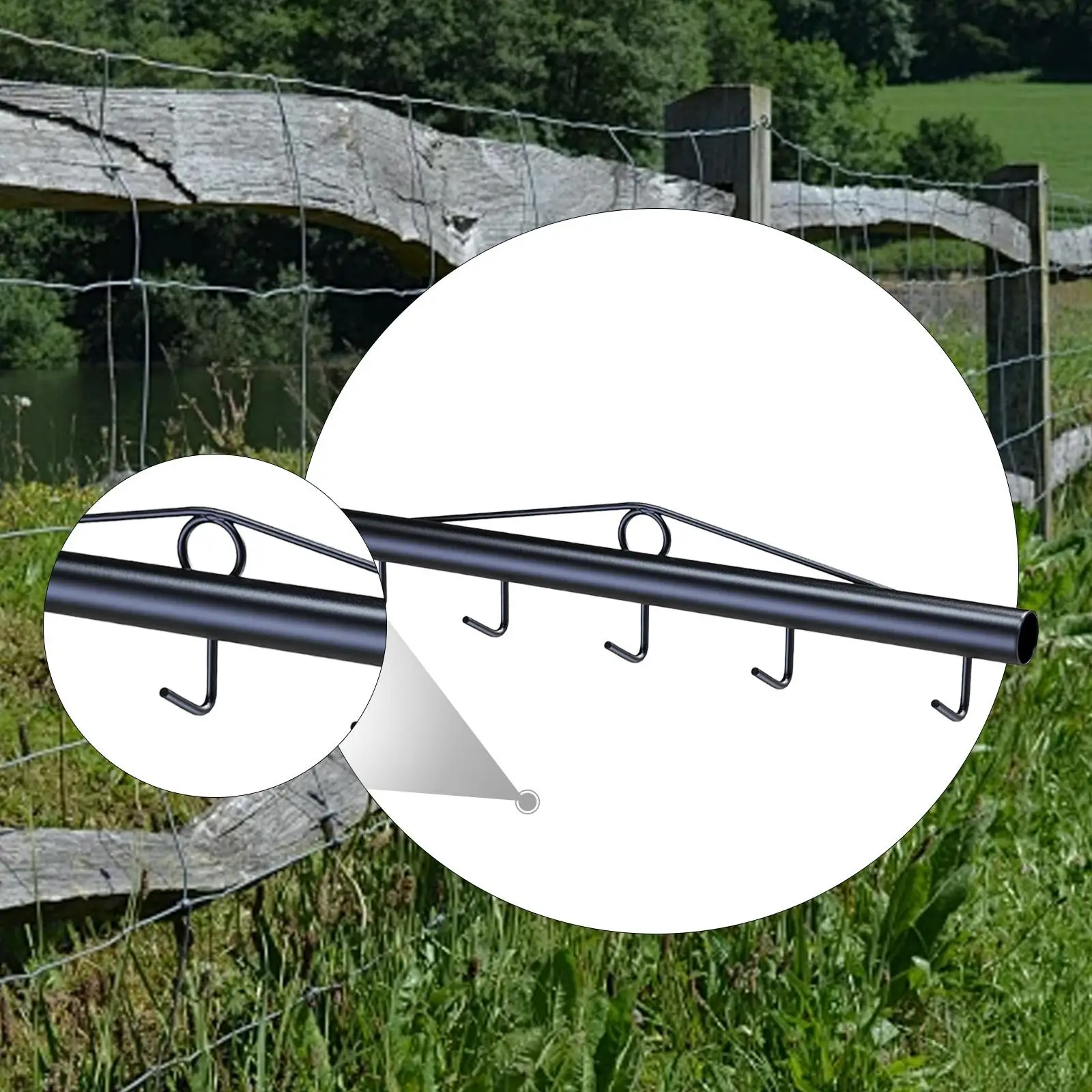 

Chain Link Fence Stretcher, 5 Hook Bar, for Field Farm Stability, Puller Fence