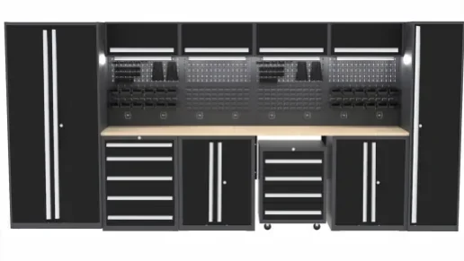 Modular Garage Tools Cabinet Hardware Work Table for Tool Storage Customized Stainless Steel Combination Cabinet