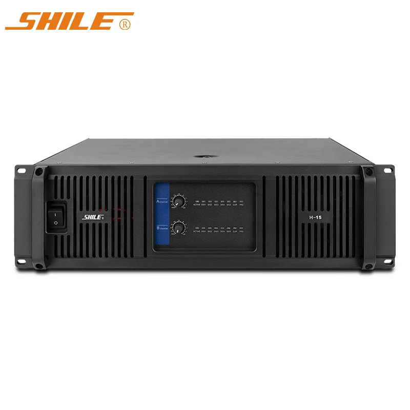 

H-15 Professional Sound Karaoke Audio Subwoofer 2 Channel 1500 Watts 2200w Power Black Receivers Amplifiers