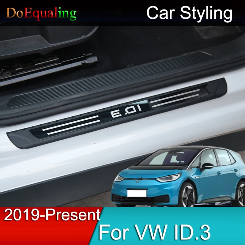 

For Volkswagen VW ID.3 ID3 1st Cupra Born 2022 2021 2020 2019 Door Sill Bar Welcome Pedal Stainless Anti-step Car Accessories