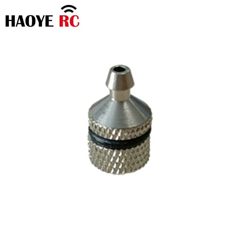 Haoye 2 szt. Metalowy filtr paliwa, dysza paliwowa, srebrny filtr paliwa do samolotów RC, części zamienne