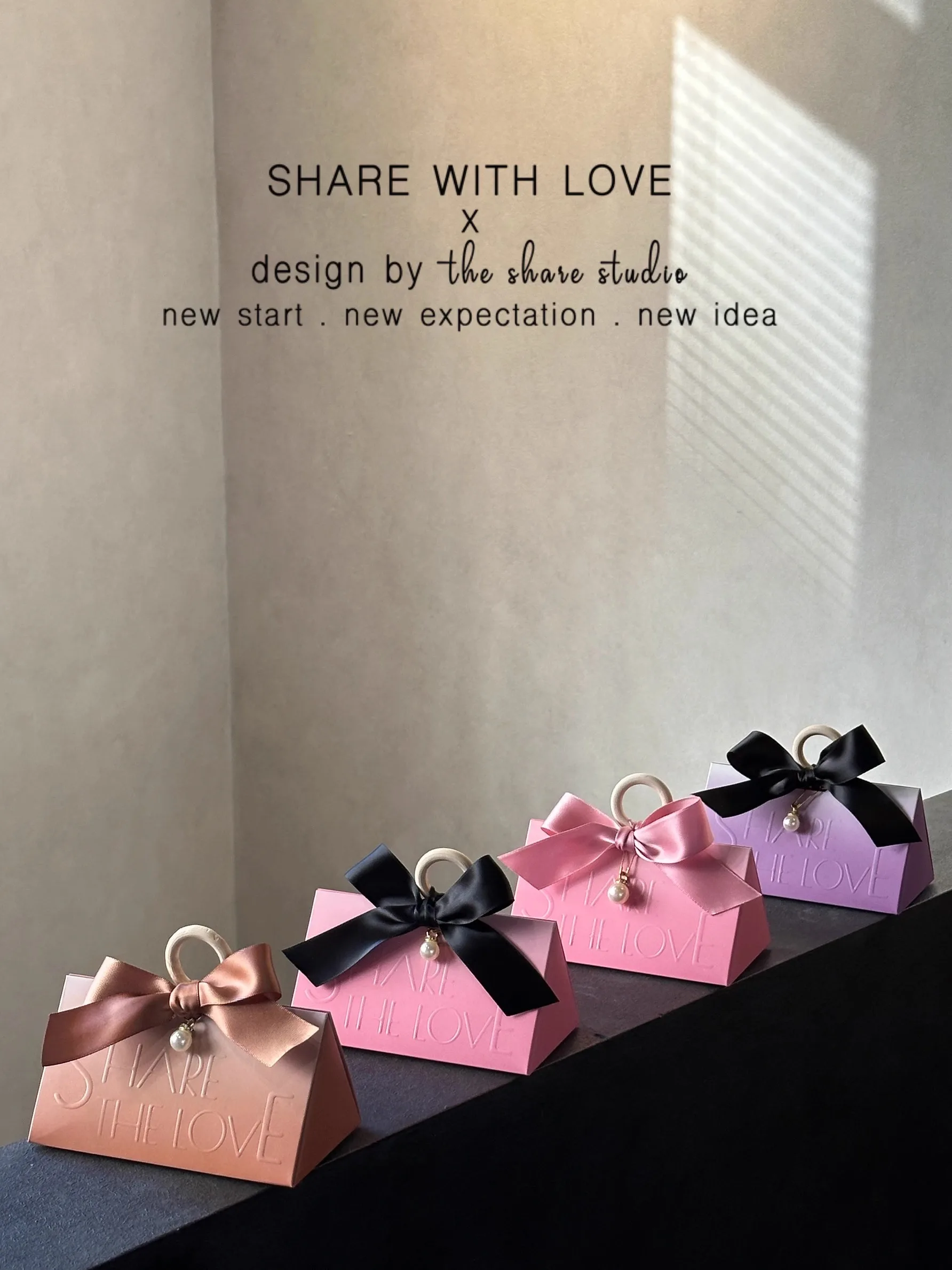 

20/30/50Pcs Relief Gradient Color Gift Boxes Paper Box High-grade Handbag Candy Packaging Wedding Baby Shower Party Favors