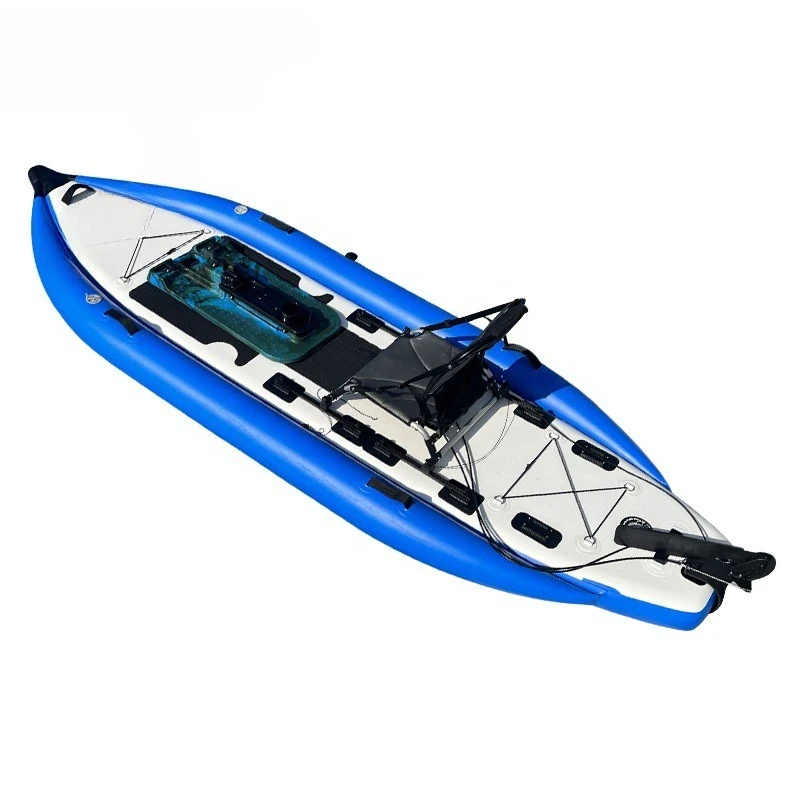 

Single Pedal Kayak Inflatable Pedal Drive Kayak Fishing Kayak Leisure and Entertainment