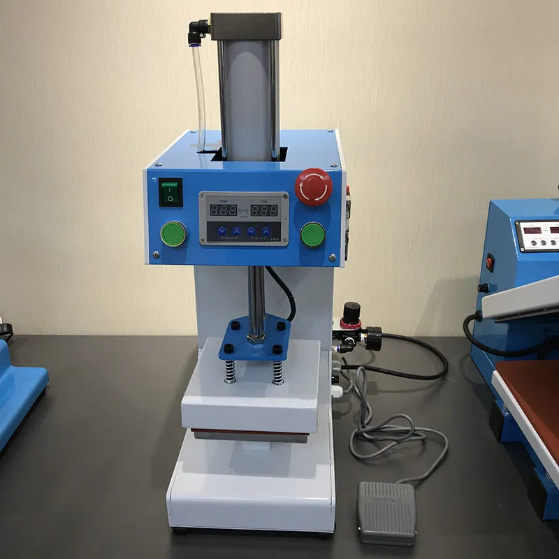 Small heat transfer machine 15x15 pneumatic single station heat transfer machine