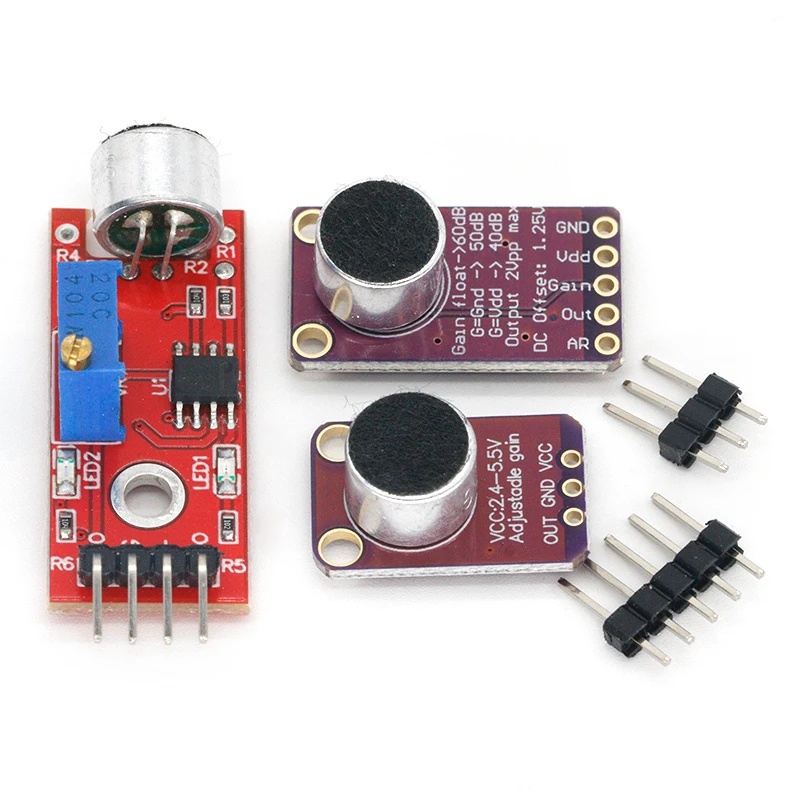 Amplificatore per microfono a elettrete Modulo stabile MAX9814 Controllo automatico del guadagno MAX4466