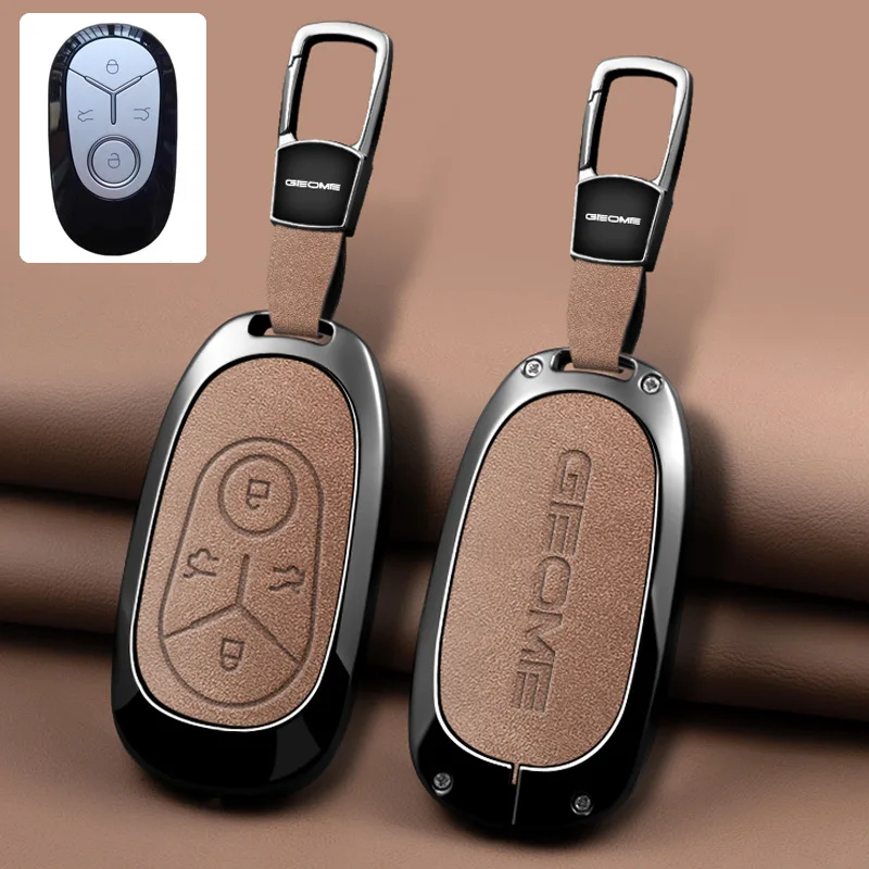 Key Fob Cover for 2025 Geely Xingyuan Dream Edition/Youth Edition/Freedom Edition/Explore Edition - KeyCase Shell with Keychain