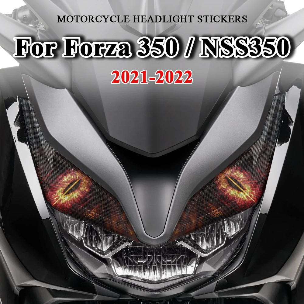 

Motorcycle Headlight Guard Stickers For Honda Forza 350 Forza350 NSS350 NSS 350 2021 2022 Motorbike Headlamp Decals Accessories