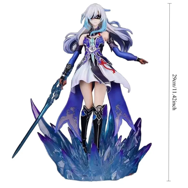 New Product Anime Honkai Star Rail Jingliu Image Detachable Eye Mask Model Statue Desktop Decoration Collection Gifts view 6