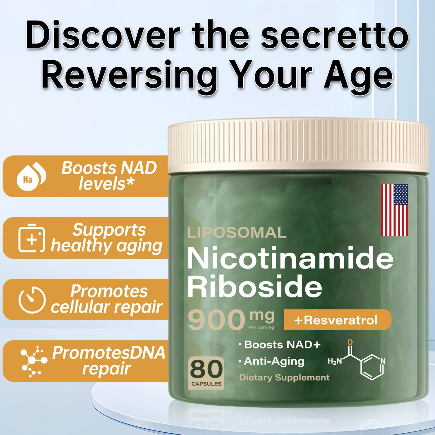 

NADcapsule Никотинамид ленросид 80г. Капсула