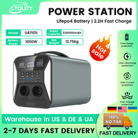 Ctolity 1000w 1024Wh LiFePo4 Portable Power Station 220V AC Energy Storage Power Supply Solar Generator Battery Outdoor Camping