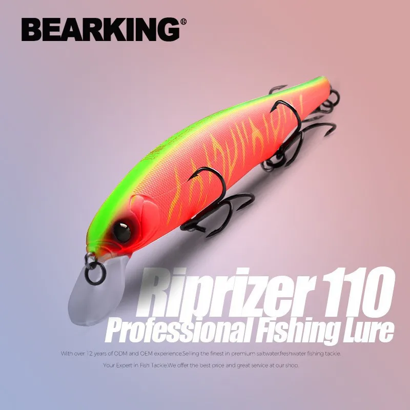 BEARKING Best Price Riprizer 110 Jerking Bait 11cm 15g Dive 1.5m Wobblers Carp Fishing Lures Artificial Baits Tackles