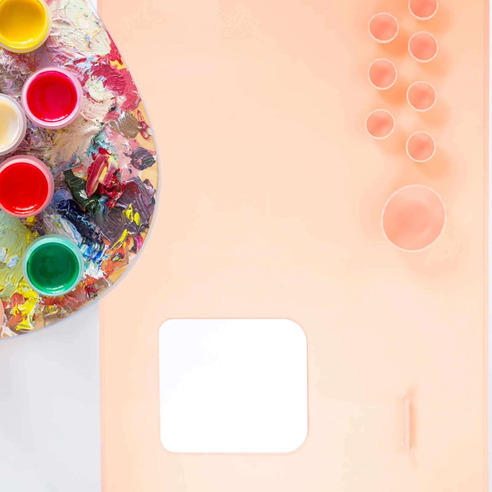 

Silicone Drawing Mat Craft Mats DIY Crafting Pad Non Stick Sheet Resin Casting Jewelry Painting Protective Tabletop Pigment Cups