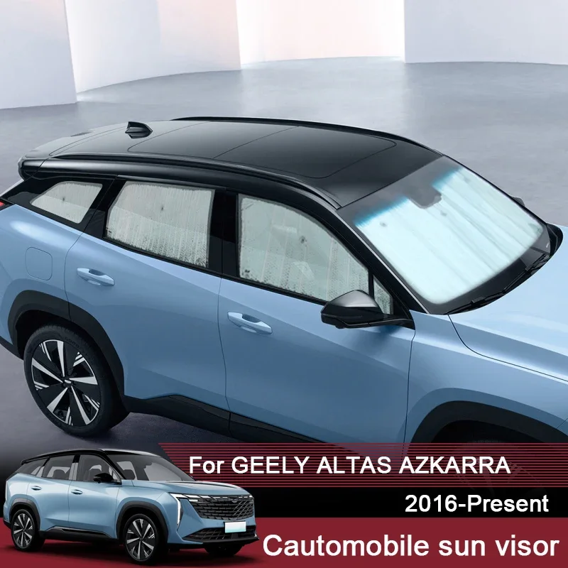 

Автомобильные солнцезащитные козырьки с УФ-защитой для Geely Atlas AZKARRA 2016-2025, оконная занавеска, солнцезащитный козырек, крышка лобового стекла, автоаксессуары