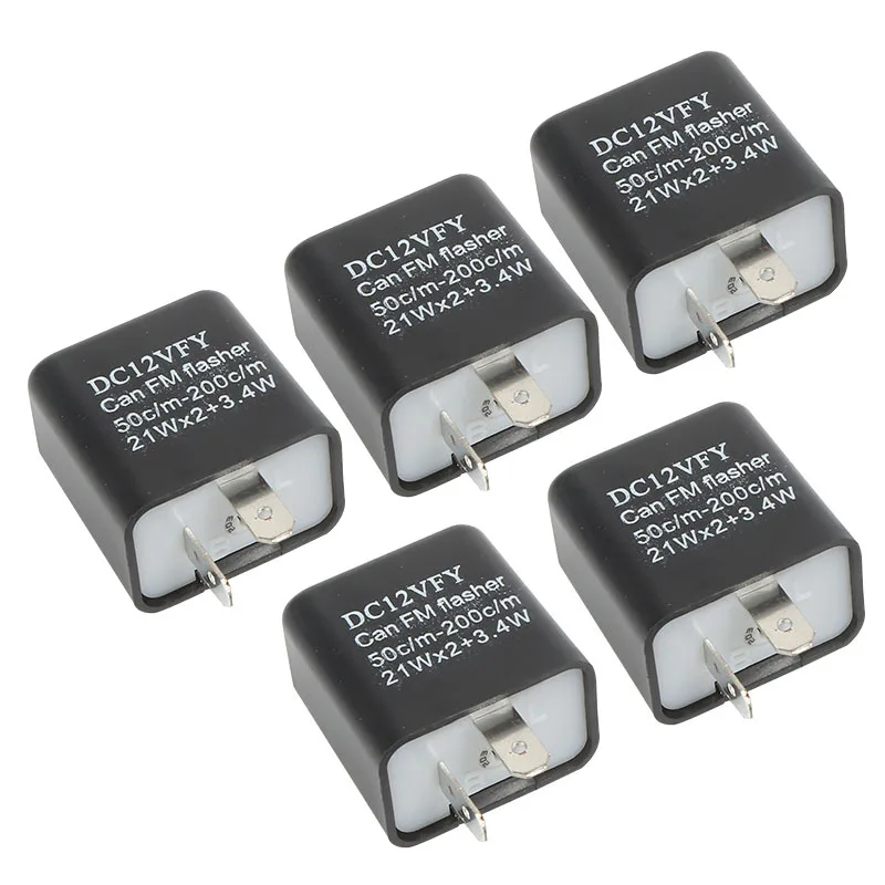 

Motorcycle LED Flasher Relay Adjustable Frequency Square Flashing Flasher Scooter Led Lights Turn Signal Indicator 12V Flash
