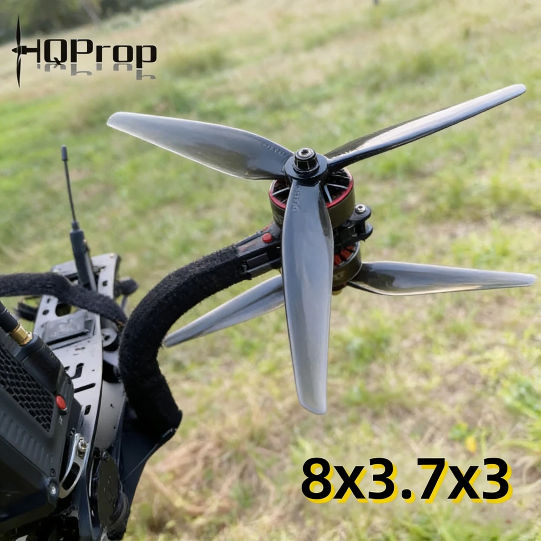 2/4/6 Pairs HQprop 8x3.7x3 8 Inch 3 Blade Reinforced Nylon Propeller for Multi Rotor Rc FPV Drone DIY Racing Accessories