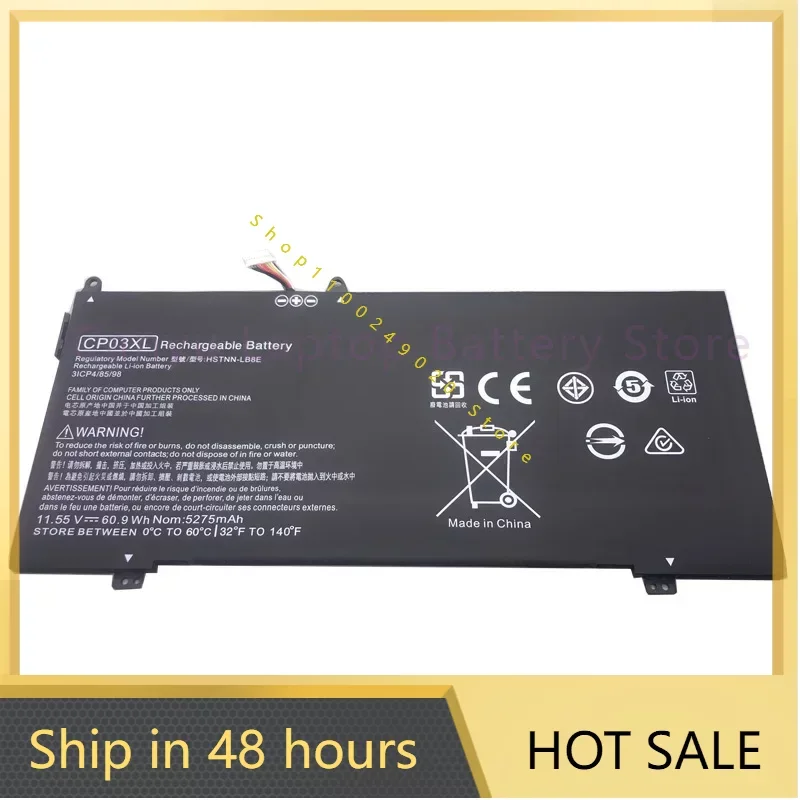 

New CP03XL Battery For HP Spectre x360 13-ae049ng 13-ae040ng 13-ae052nr 929066-421 929072-855 HSTNN-LB8E 11.55V