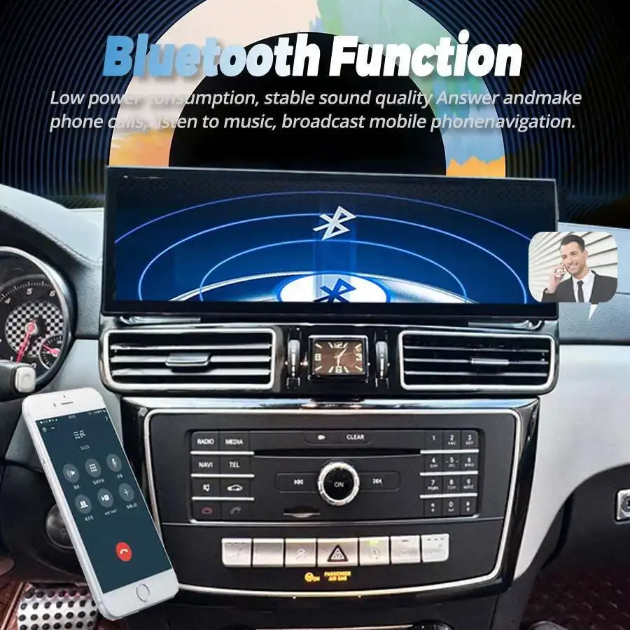 لمرسيدس بنز GLE GLS 2016 2017 2018 راديو السيارة أندرويد سيارة مشغل وسائط متعددة شاشة لاسلكية Carplay GPS 14.9 بوصة #4