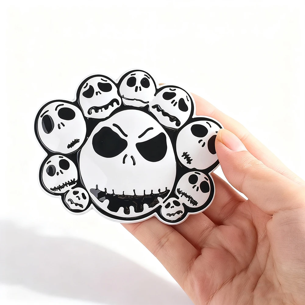 القوطية نمط الجمجمة تصميم حزام مشبك للنساء DIY حزام الملحقات فاسق الشارع الرجال الجينز مكونات المشبك